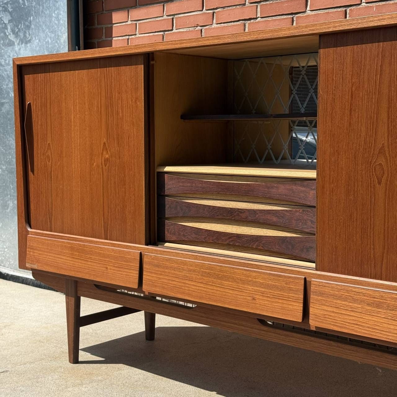 Cassettiere: Mid-Century Teak Sideboard Vintage Kommode #2 – Usato da Oberrieden venduto da Knut8 6
