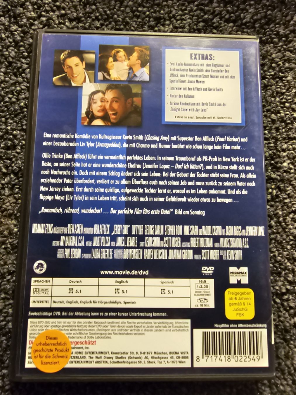 Tutti i DVDs: Jersey Girl DVD (20298) – Usato da Ruswil venduto da jan_bxl5 1
