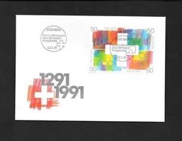 FDC Serie 807 - 810 Viererblock ET Bern 22.2.1991