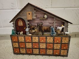 Adventskalender Holz mit Licht 