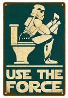 Toiletten Blechschild mit Star Wars Stormtroopers