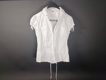 ESPRIT Chemise blanche à point noir pour femme - Taille L