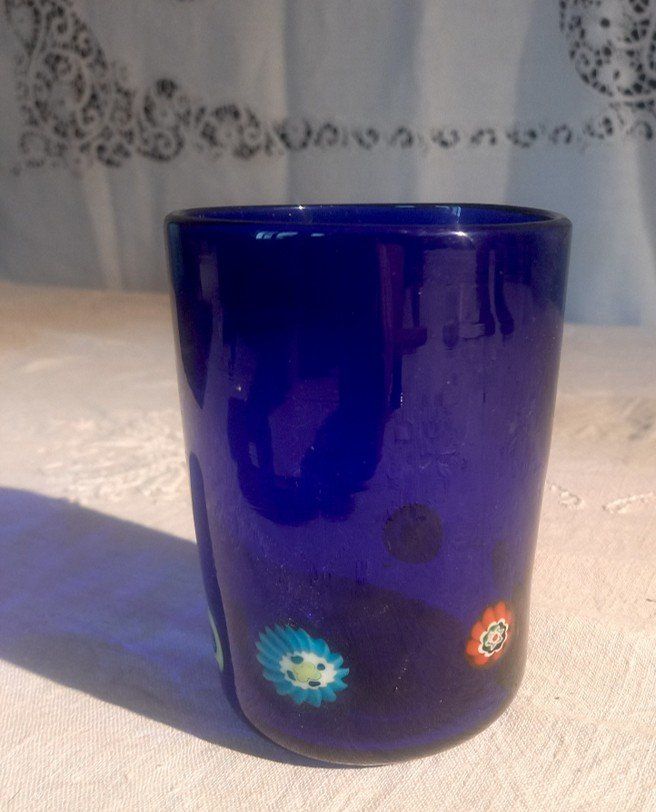 Murano Bicchieri: Murano Verre à eau bleu cobatlt – Usato da Ponts-de-Martel venduto da Henri-Louis 2