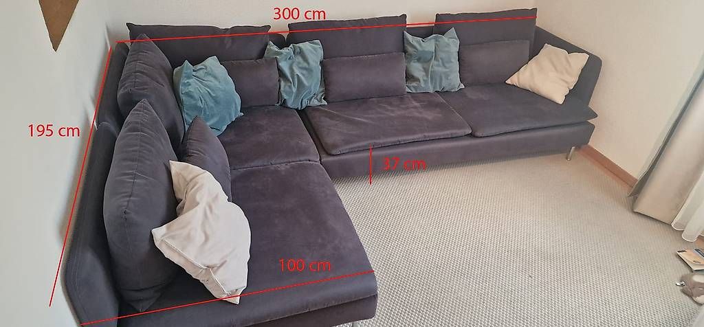 Sofas: IKEA SÖDERHAMN Sofa in Anthrazit/Schwarz – Gebraucht aus Balgach von Thatsboooo181 3