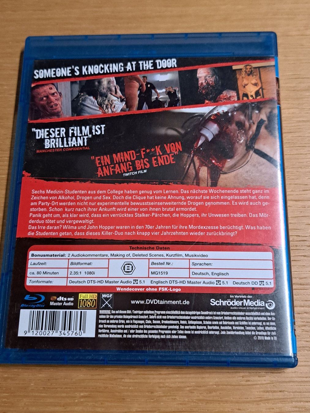 Tutti i DVDs: Bluray Someone's knocking at the door von Chad Ferrin – Nuovo (secondo la descrizione) da Unterseen venduto da Kanica 1