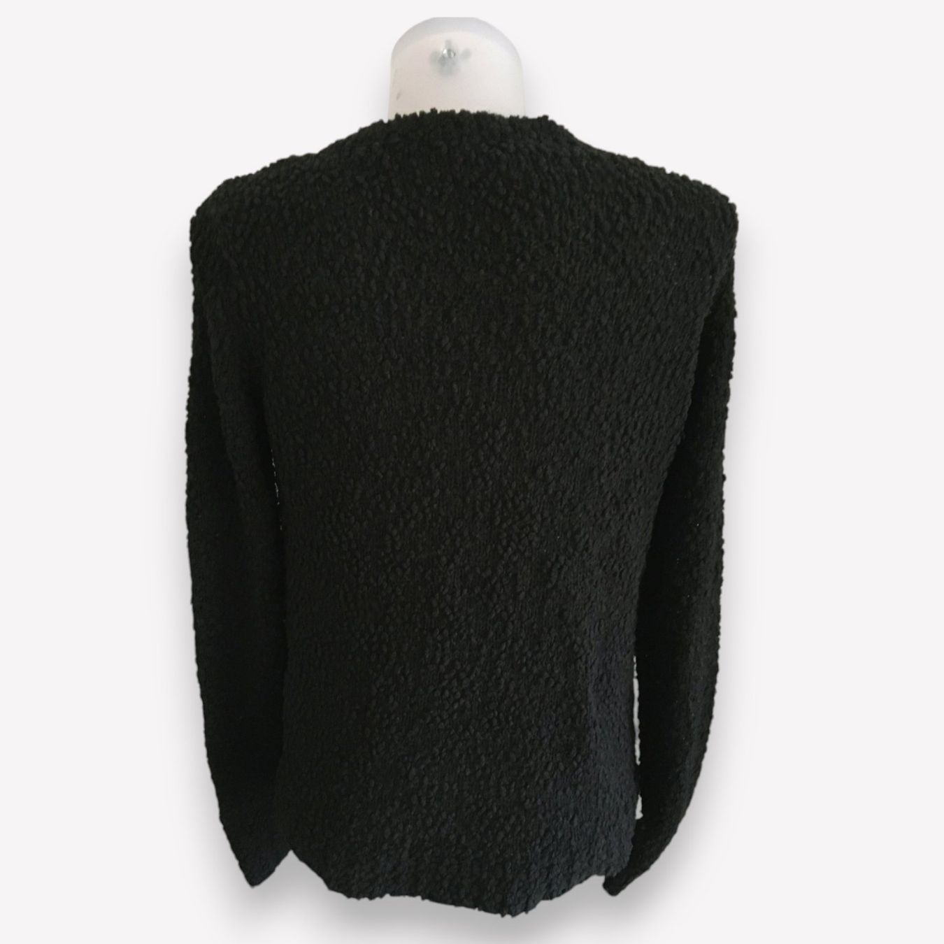Vero Moda Giacche: Schwarze Bouclé-Jacke – Usato da Basel venduto da Nofretete39 3