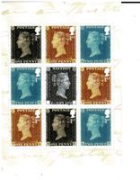 UK Block One Penny Black Erinnerung **