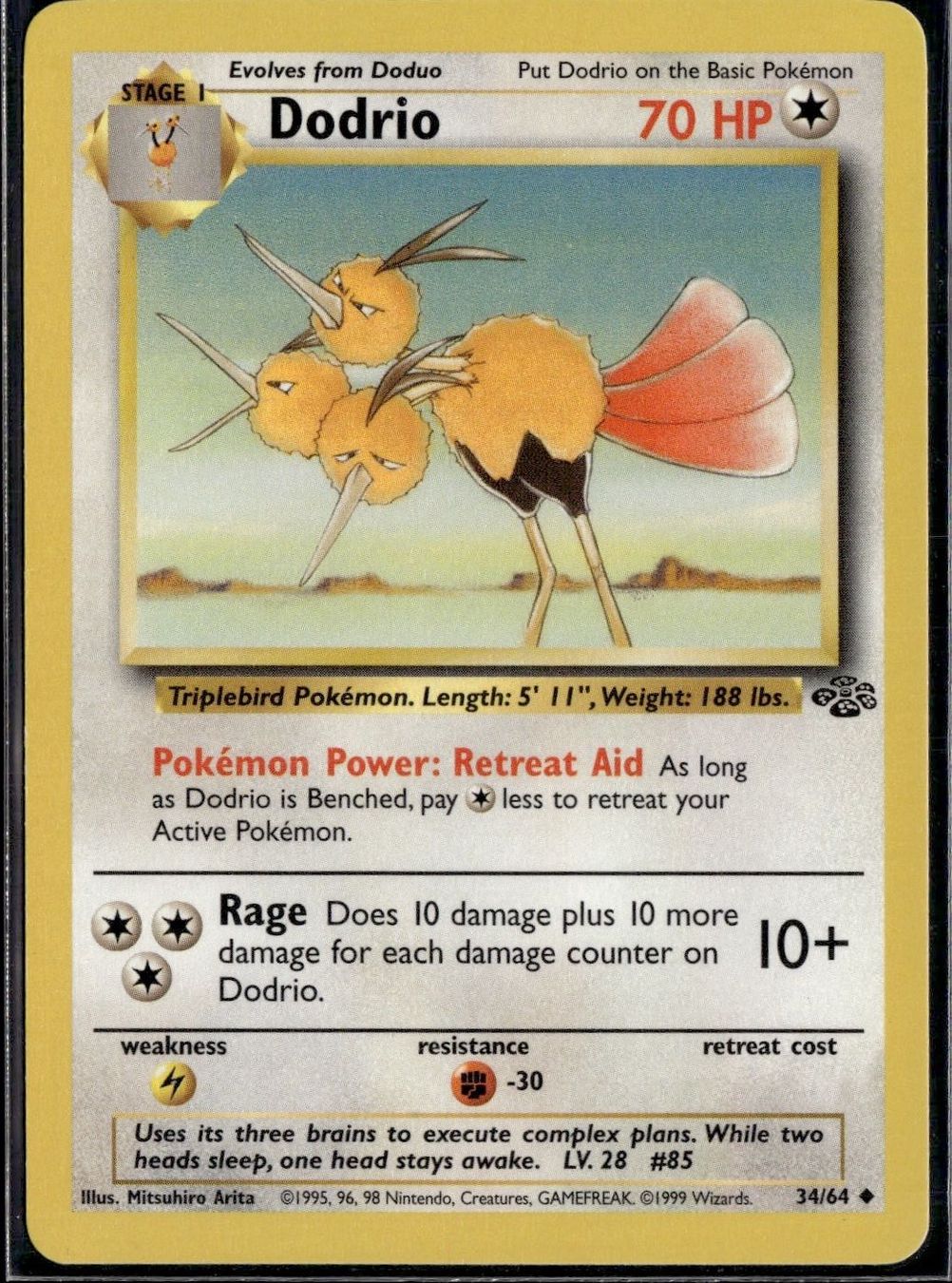 Pokémon Sammelbilder & Trading cards: Dodrio 34/64 Jungle – Gebraucht aus Zürich von pokemon_cards