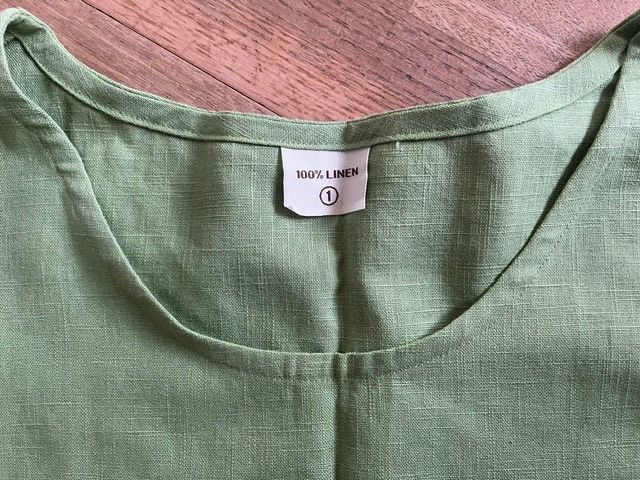 Kleider: Tolles grünes Leinen-Kleid – Gebraucht aus Steinmaur von Dyleila 2