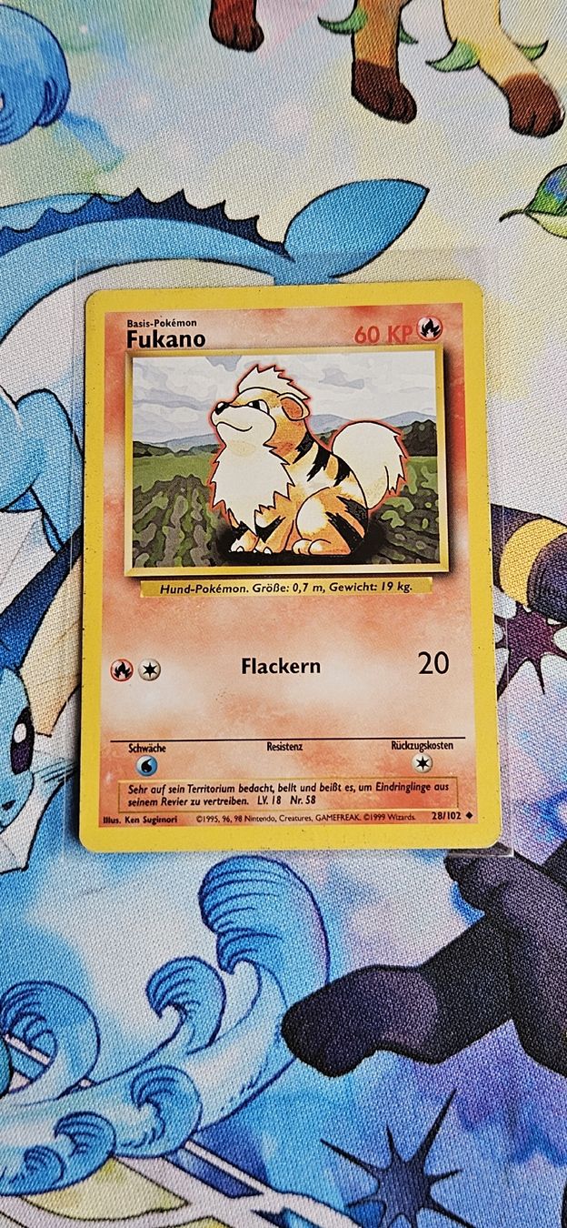 Pokémon Sammelbilder & Trading cards: Fukano 28/102 Base Set DE – Gebraucht aus Belp von Ginus85