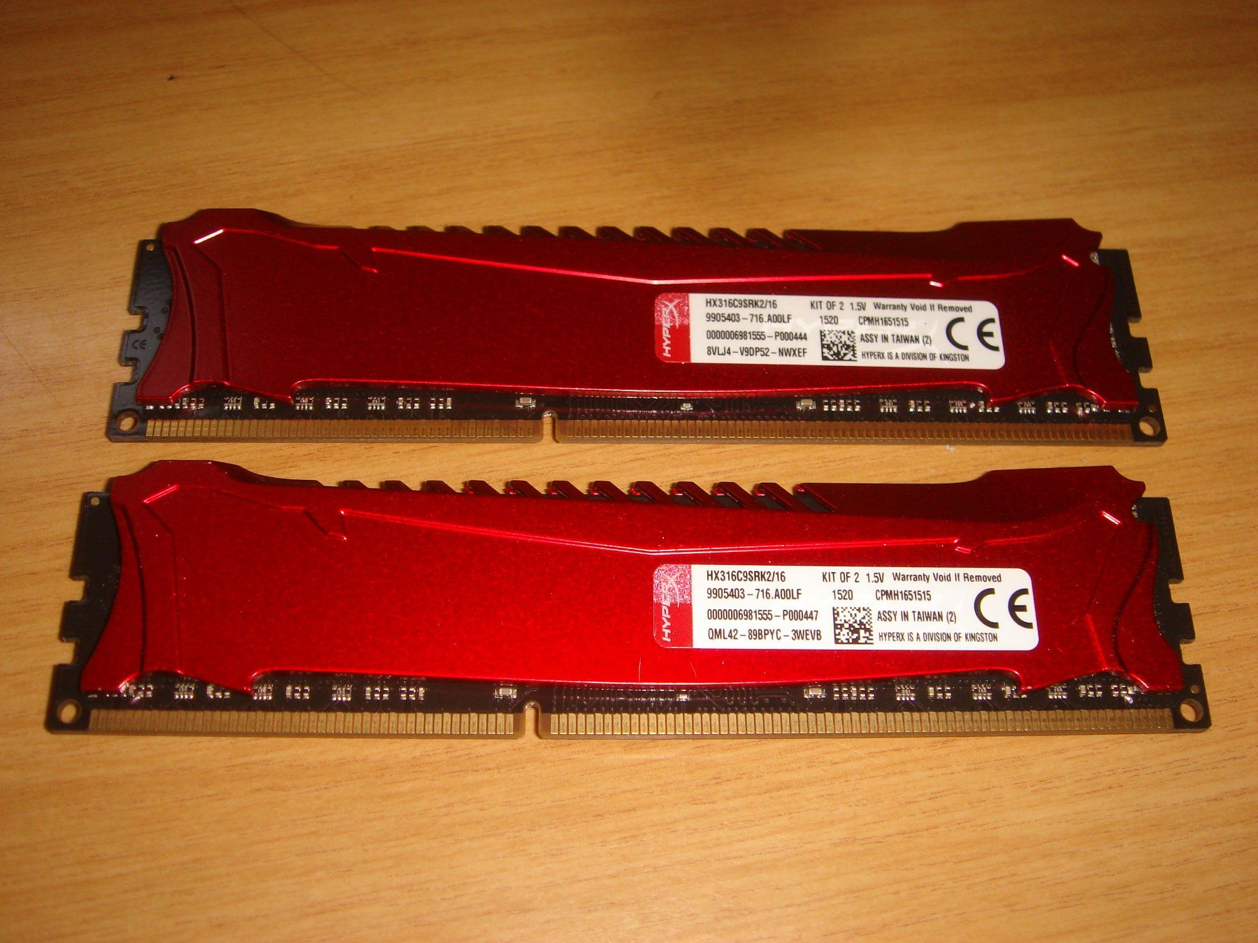 Kingston Memoria / RAM: 2 stück 8gb ddr3 RAM für Computer. – Usato da St. Gallen venduto da pc-sg
