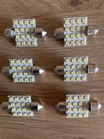 6x Lampes / Ampoules 16 LED SMD 12V C5W (35mm)
