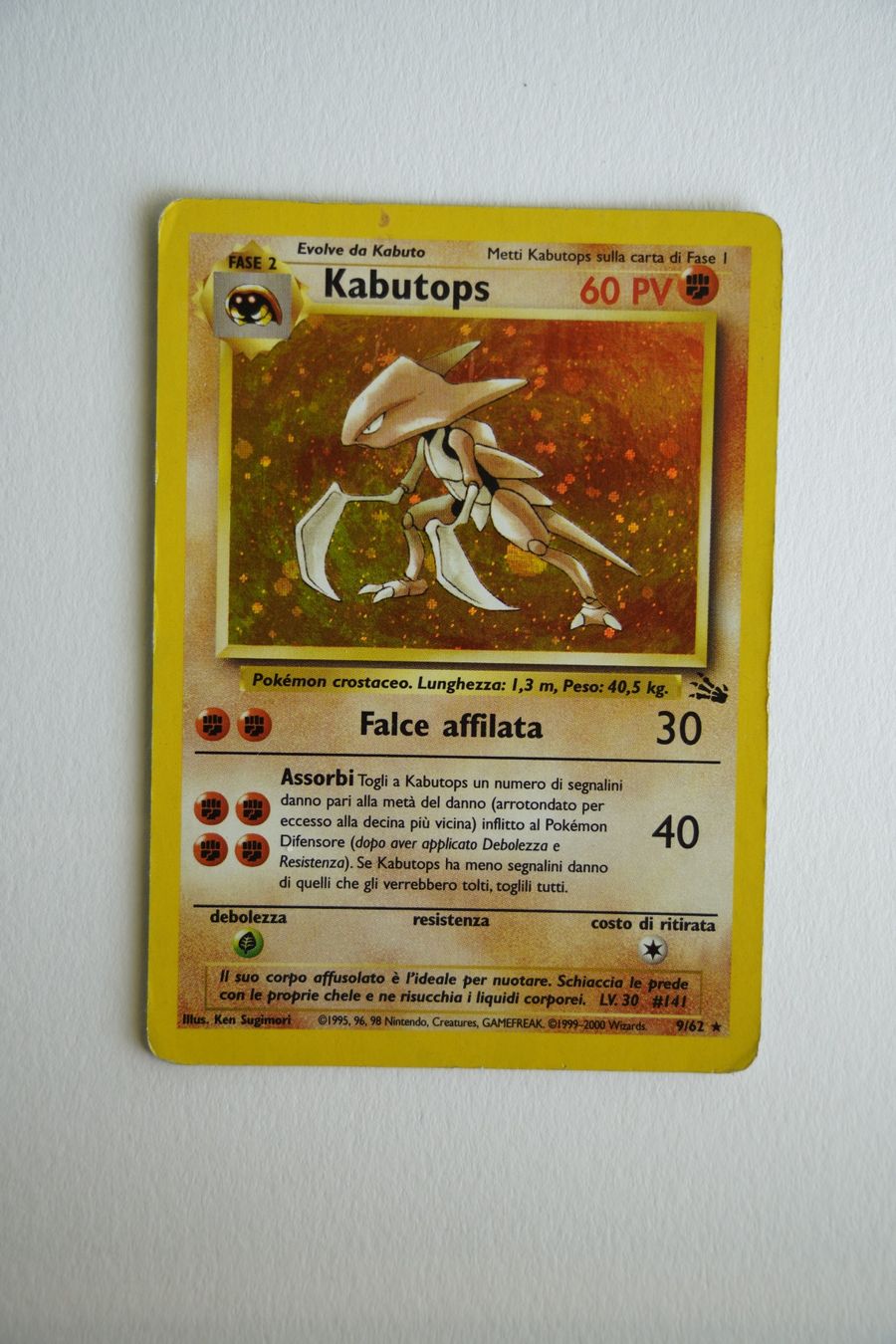 Pokémon Carte collezionabili: Kabutops #9 Pokemon Fossil Holo – Usato da Novaggio venduto da koc_9xw9