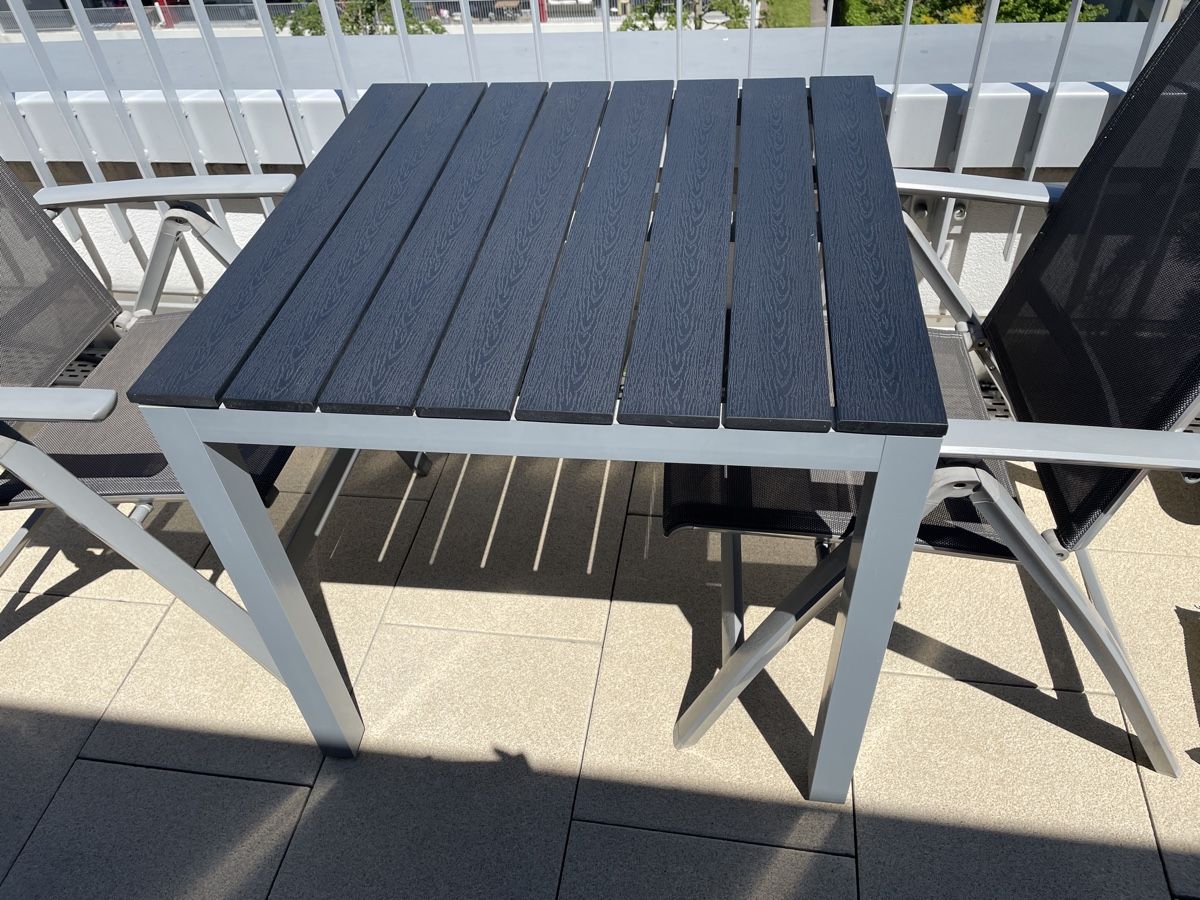 Tavoli: Gartentisch aus Polywood und Aluminium – Usato da Glattpark(Opfikon) venduto da cla_hpt7