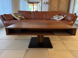 Team 7 Couchtisch lift, Nussbaum Masse 39.5 / 110 / 60