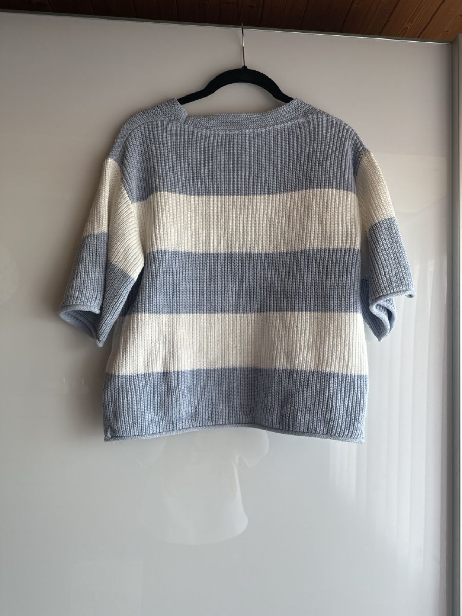 C&A Pulls & Sweat-shirts: Sommerlicher Strickpullover C&A Grösse S hellblau / weiss – Neuf (Voir description) à Buchs AG par Dasmusstduhaben 3