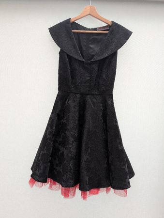 Rockabilly GothicTüllkleid von Voodoo Vixen, Grösse S