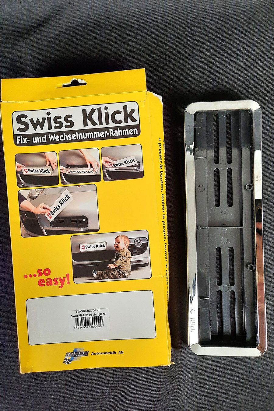 Swiss Klick Autres accessoires p. véhicule: SWISSKLICK Wechselnummer-Rahmen – Neuf (Voir description) à Beinwil am See par Restwert_Beinwil