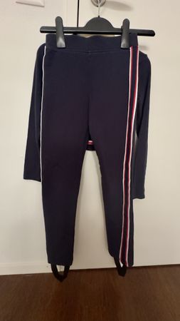H&M Set Leggings mit Steg und Oberteil dunkelblau 140