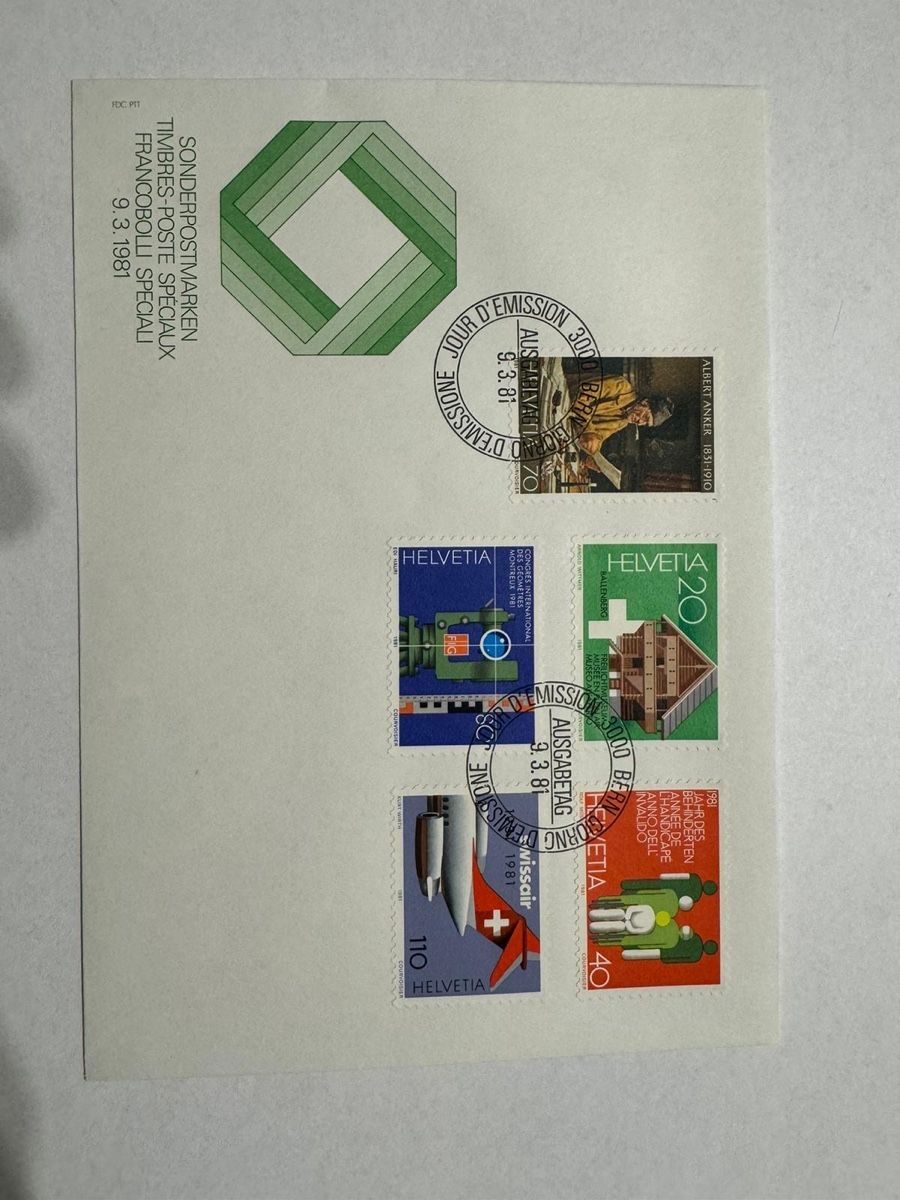 Tutti i francobolli: Erstagsbriefe 1982 – Nuovo (secondo la descrizione) da Bütschwil venduto da sof_p98b 2