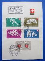 PTT-Böglein mit PP-Serie Nr.B46-50 1950 gest. - SBK: 75.-.
