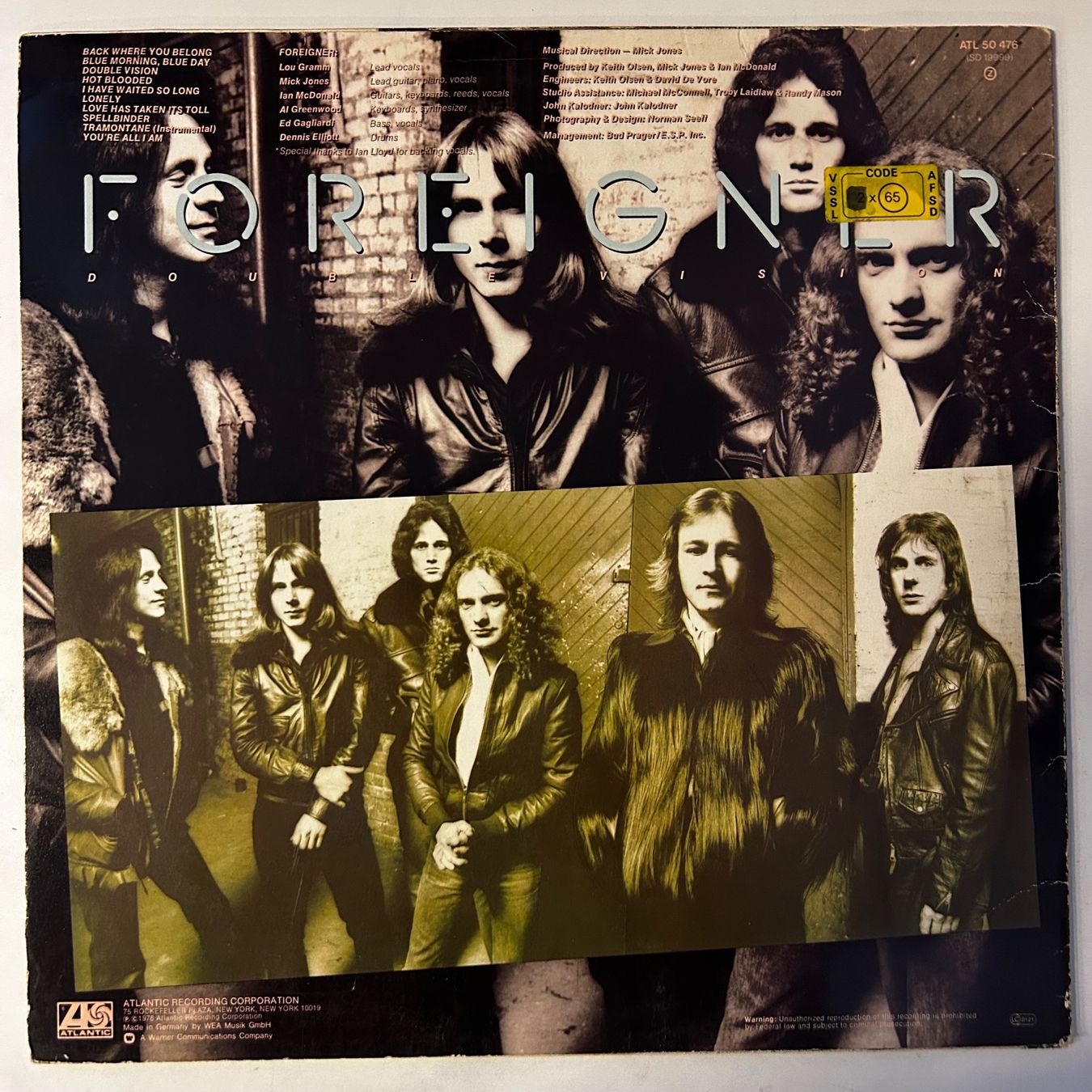 Dischi in vinile: Foreigner - Double Vision, Vinyl LP – Usato da Aesch BL venduto da BernisFlomi 1