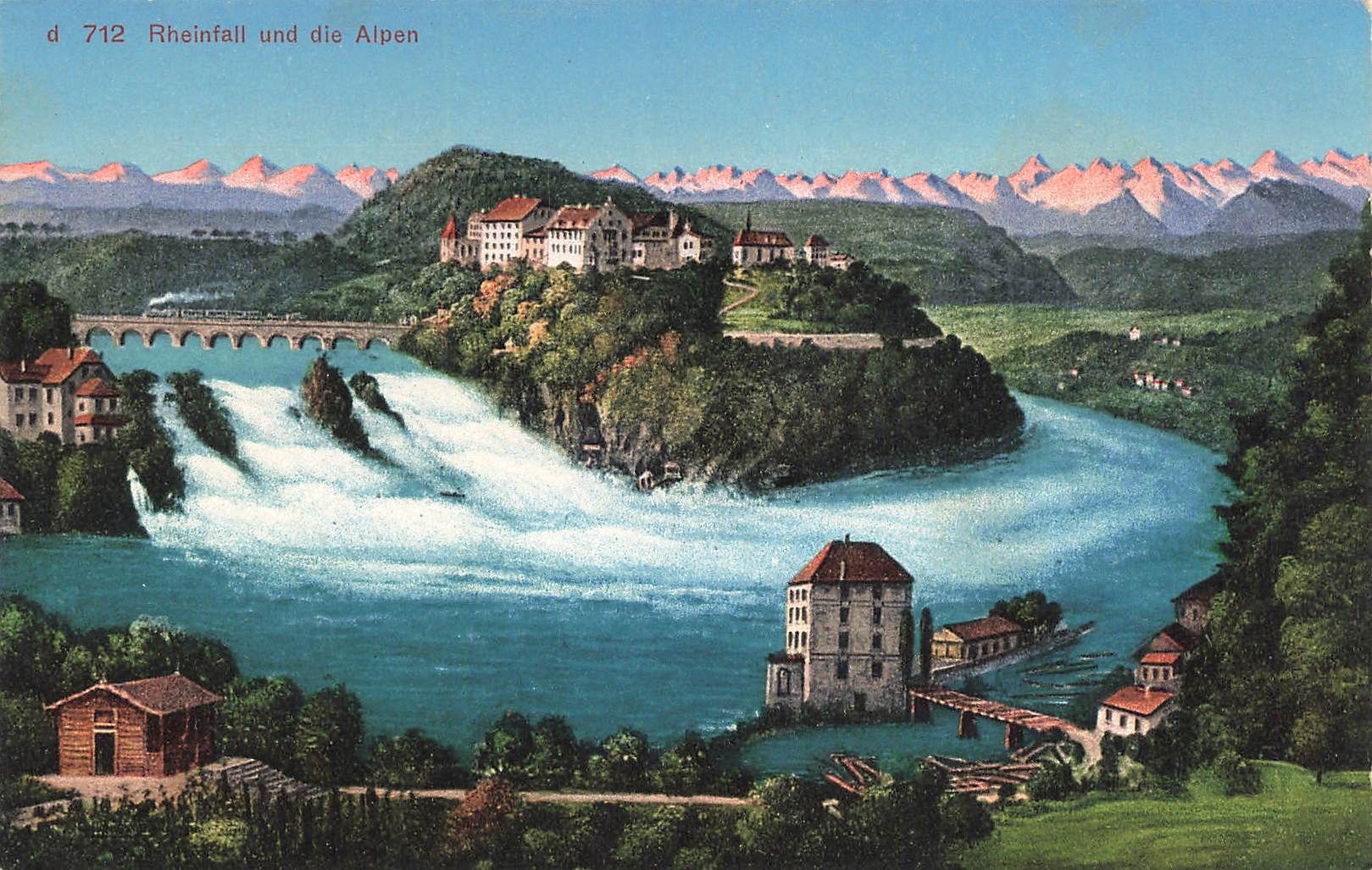 Cartoline postali: Rheinfall Schaffhausen – Usato da Biasca venduto da Blenio71