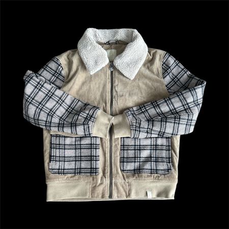 Colours & Sons Herren Karierte/Cordjacke M