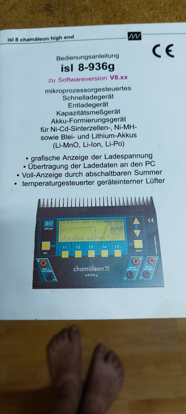 Batterie, Caricabatterie & Alimentatori: High End Microprozessorgesteuertes Ladegerät ISL 8-936g – Usato da Bern venduto da Flyer52 1
