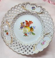 Meissen Porzellan Durchbruchteller 1.Wahl, ca.1924-1934