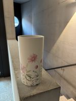 NEW - White Ceramic Vase with Flowers
