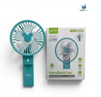 Tragbarer Handventilator–180° drehbar & USB-aufladbar – Blau