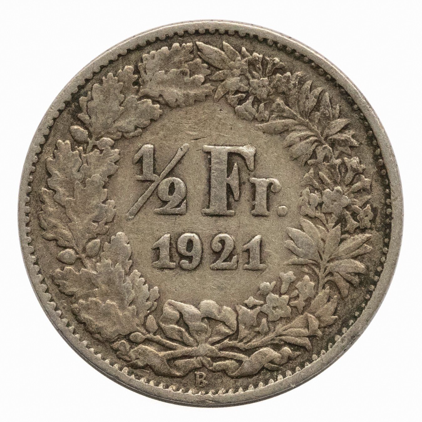 Tutti le monete: 1/2 Franken Silber 1921 – Usato da Rotkreuz venduto da Swiss-Coins