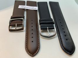 2x Uhrenarmband 24mm Leder, Uhrenband, pour montres