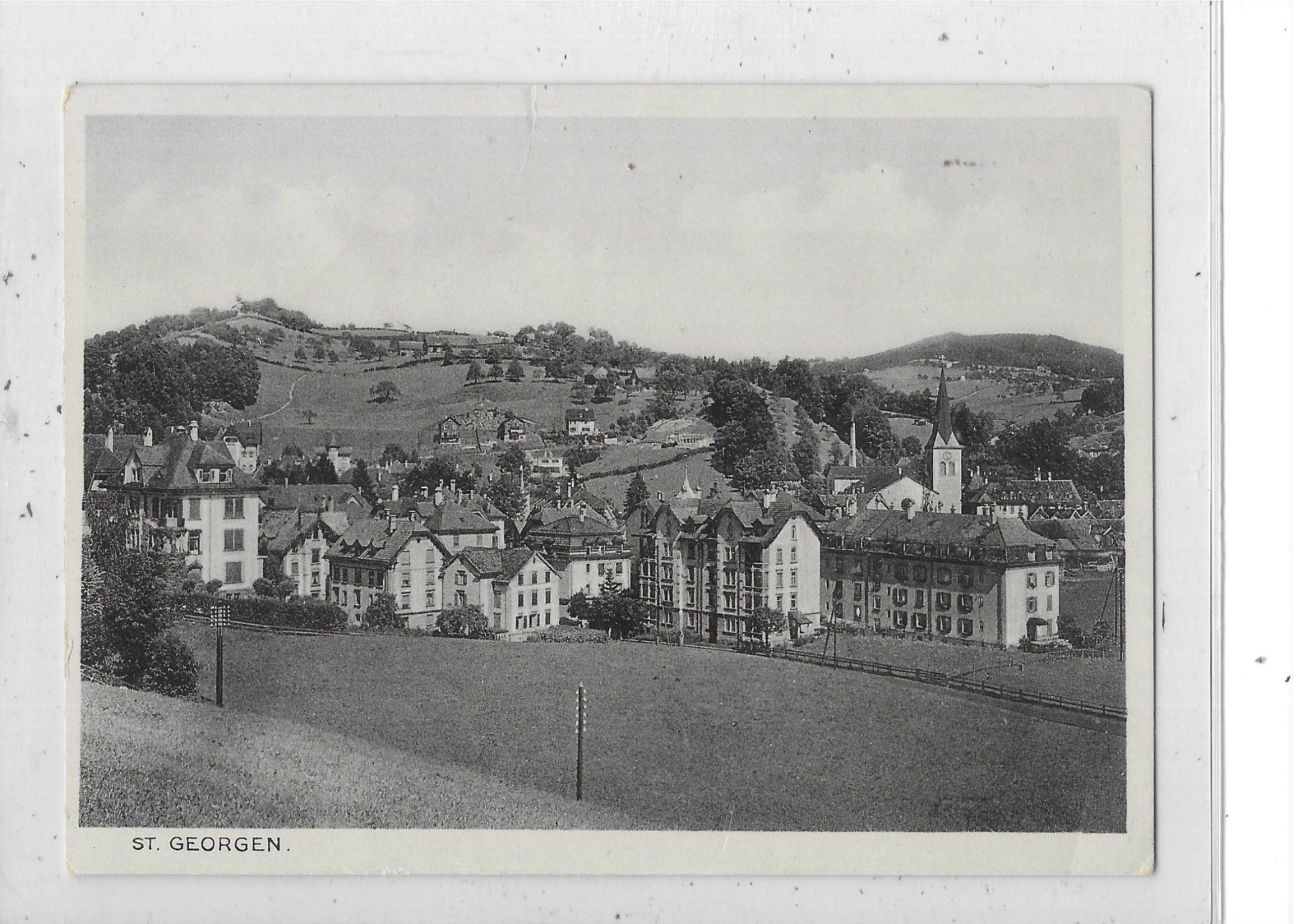 Cartoline postali: SG St.Georgen/St.Gallen 1937 – Usato da Schocherswil venduto da Wilare