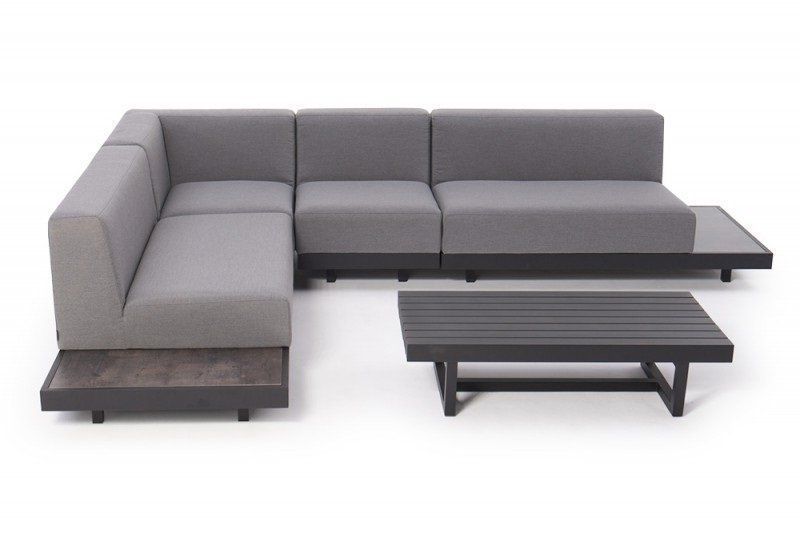 Divani: Gartenmöbel Sunbrella Outdoor Lounge grau – Nuovo e nell'imballaggio originale da Bern venduto da rattan-lounge