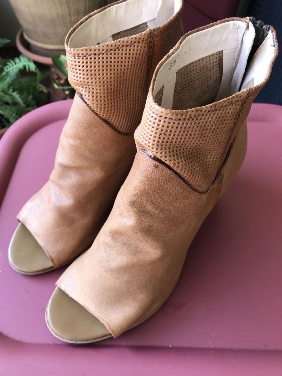 Damenschuhe: Elvis Zanon Sommer Stiefelette, Gr.37, Leder, hellbraun – Gebraucht aus Meilen von delta-da-spica 5