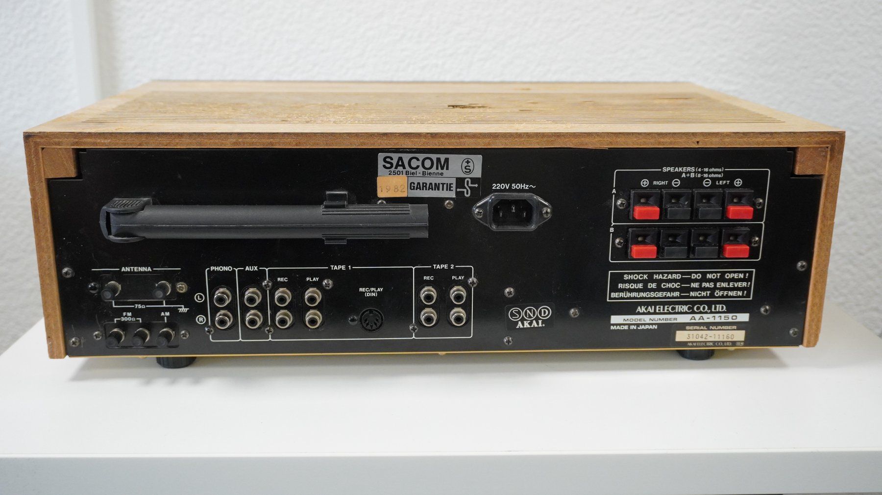Akai Ricevitori: AKAI Stereo Receiver, Modell AA-1150 – Usato da Allschwil venduto da Hifi-Basel 1
