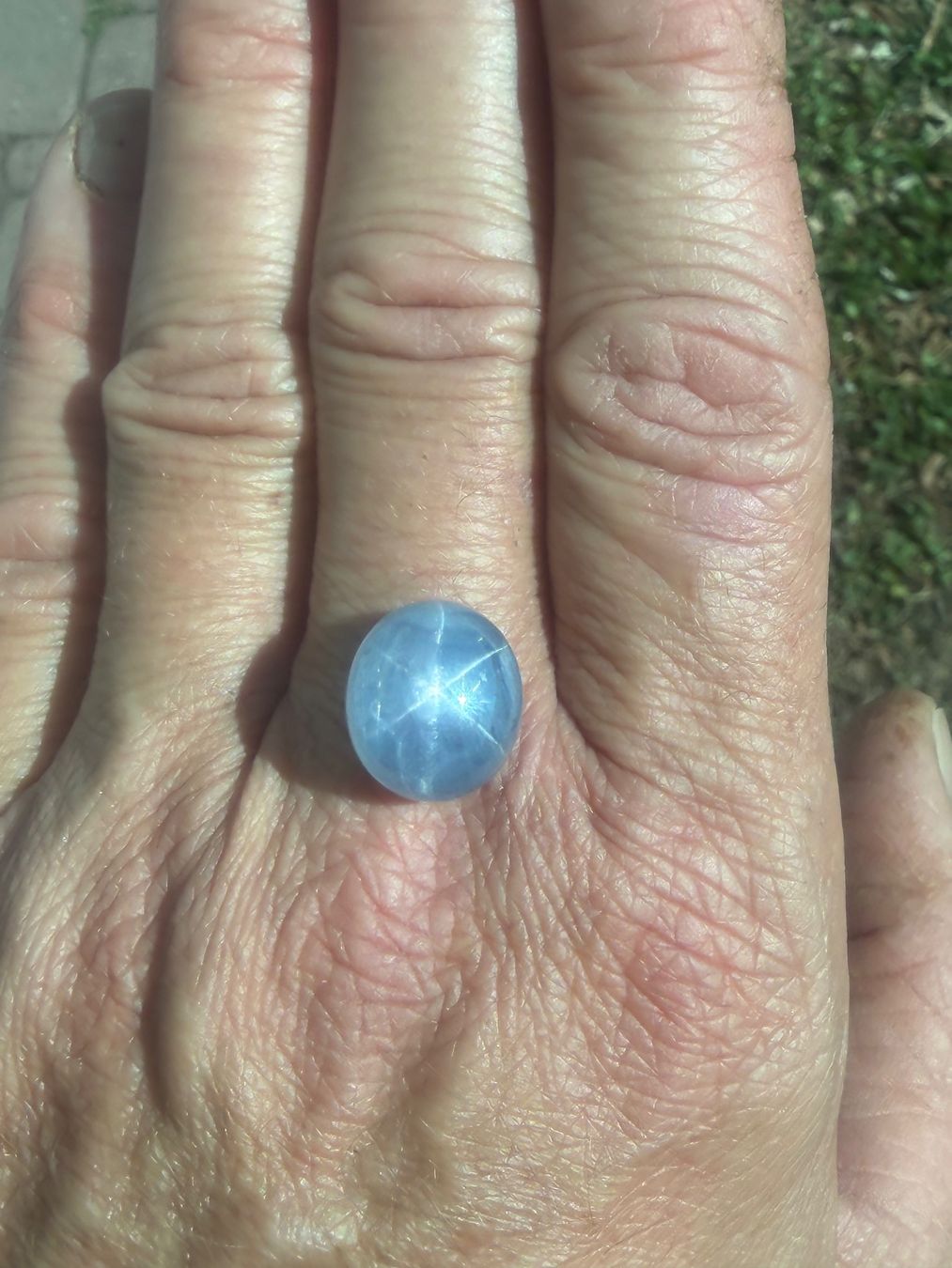 Pietre preziose: STERNSAPHIR gräulich/blau  22.55cts  Burma – Nuovo (secondo la descrizione) da Seftigen venduto da tigers12 5
