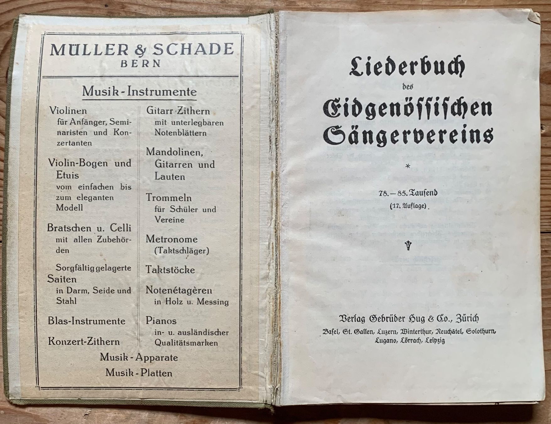 Libri: 4 alte Liederbüchlein aus der Schweiz – Usato da Goldingen venduto da Bergler012 3