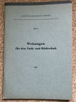 SCHWEIZER ARMEE WEISUNG FÜR DEN NACH-UND RÜCKSCHUB 1955