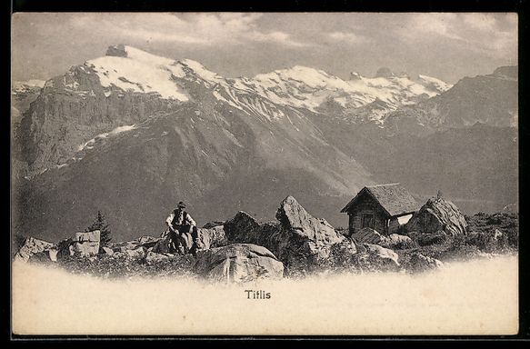 Ansichtskarten: Titlis, Berglandschaft mit Hütte und Be – Gebraucht aus Berlin von bartko-reher