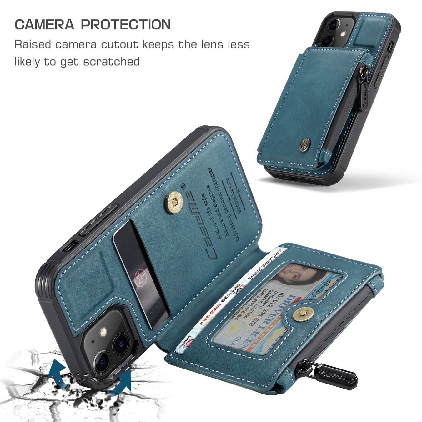 Cover & Protezioni schermo: iPhone 13 mini - Coque lux antichoc avec portemonnaie – Nuovo e nell'imballaggio originale da Morges venduto da DigiAC 1