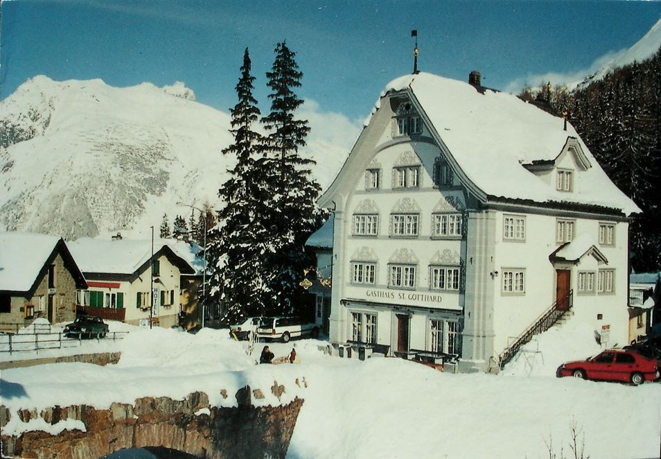 Cartes postales: HOSPENTAL Gasthaus St. Gotthard, Auto – D'occasion à Jona par philajona
