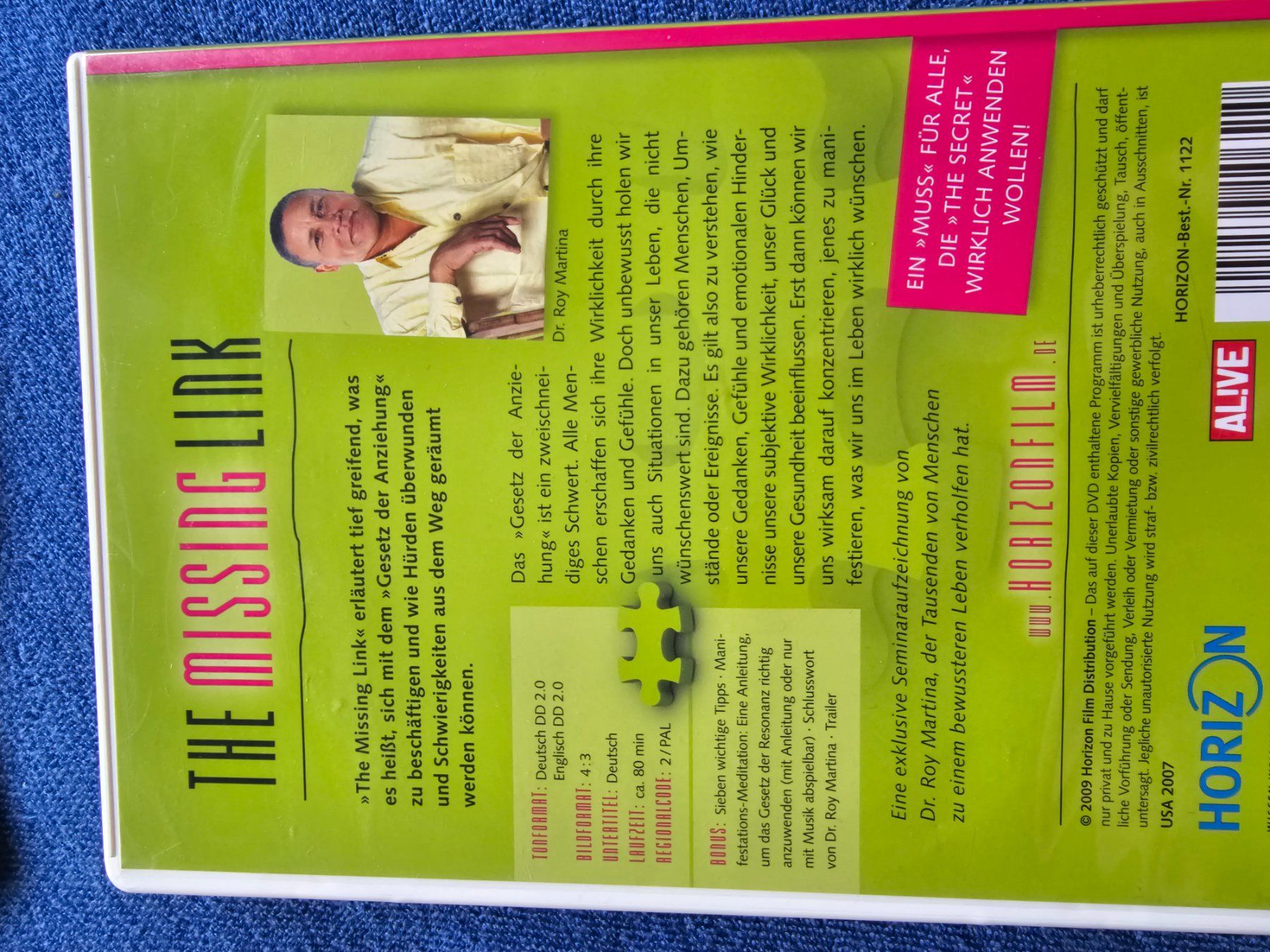 Tutti i DVDs: the missing Link"Secret-Roy Martina/meditation – Usato da Bremgarten AG venduto da musiccollector 1