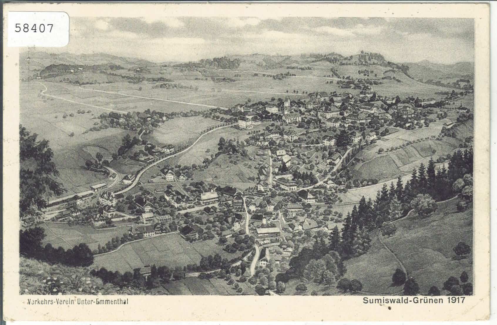 Cartoline postali: Sumiswald-Grünen - Panorama – Usato da Ettingen venduto da Kartenplanet