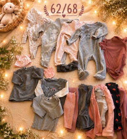Babykleider Set Mädchen Grösse 62/68, Frühling/Sommer