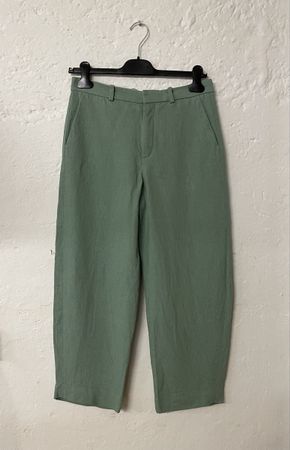 Drykorn Hose Leinen, grün, Grösse 27, S