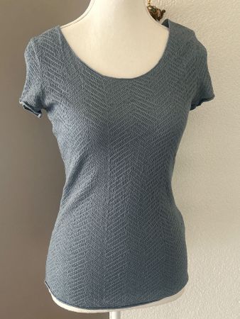 Damen T-Shirt jeansblau von Emporio Armani Gr. IT 40 / DE 34