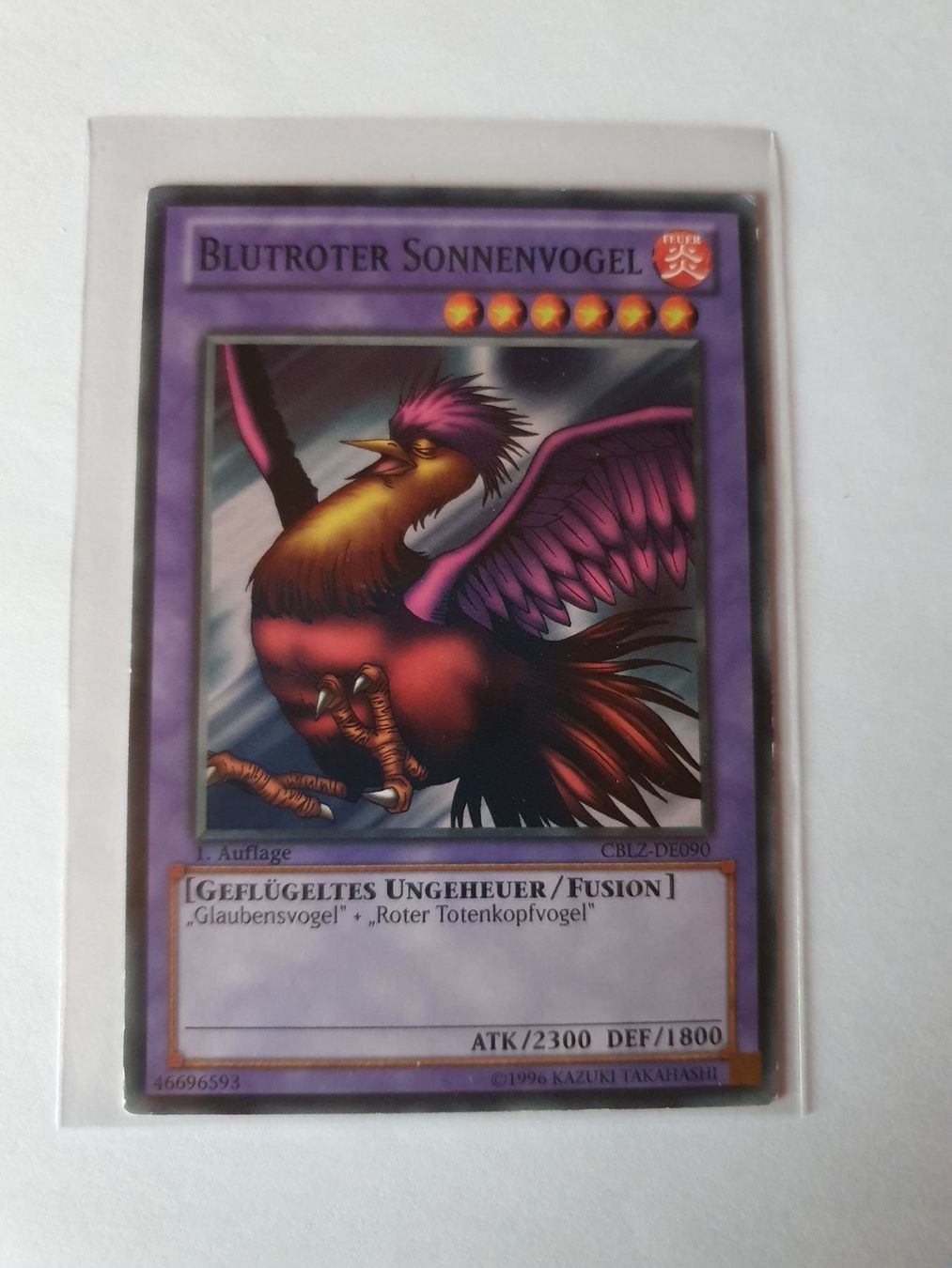 Yugioh Cartes à collectionner: Yugioh Blutroter Sonnenvogel 1. Auflage – D'occasion à Oberdorf BL par BaldenEagle